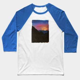 Sunset Painted Baseball T-Shirt